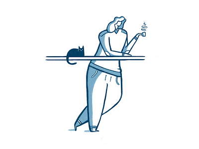 Morning coffee design digital illustration illustration