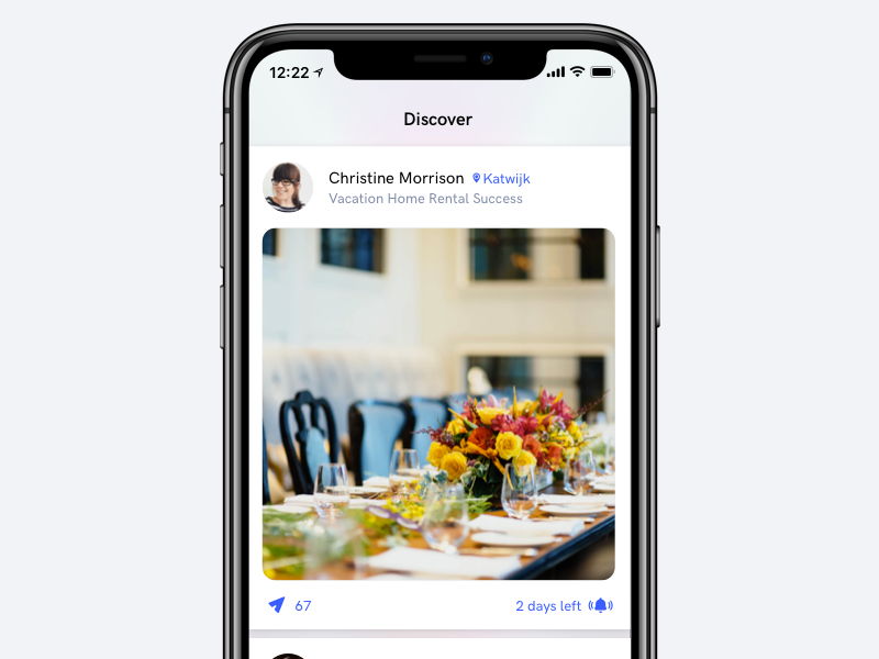 Event App reminder interaction typography ux ios apple minimalistic interface ui event