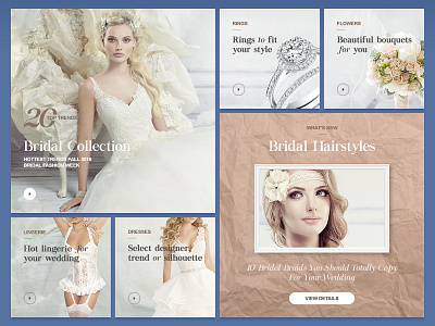 Colin Cowie Weddings concept design flat site ui web wedding