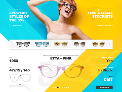 Black Eyewear concept design eyeglasses eyewear shop site sunglasses ui web