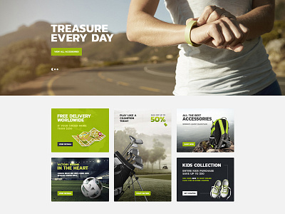 Crix concept design flat shop site sport template ui web