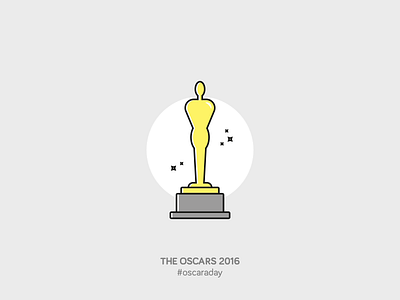 The Oscars 2016 cinema design icon illustration oscars vector