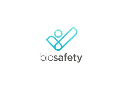 Biosafety logo branding logodesign medicalwaste outline safety