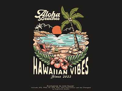 Hawaiian Illustration design