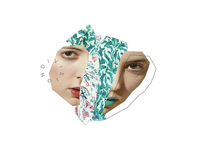 Division collage cutout division visualart women