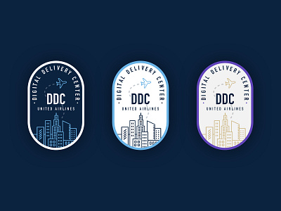 DDC - United Airlines Sticker Swag airline design graphic design illustration sticker travel typogaphy vector