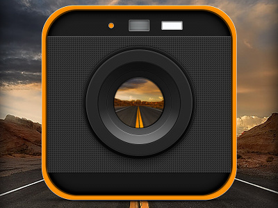 Focus on the Road camera icon visual design