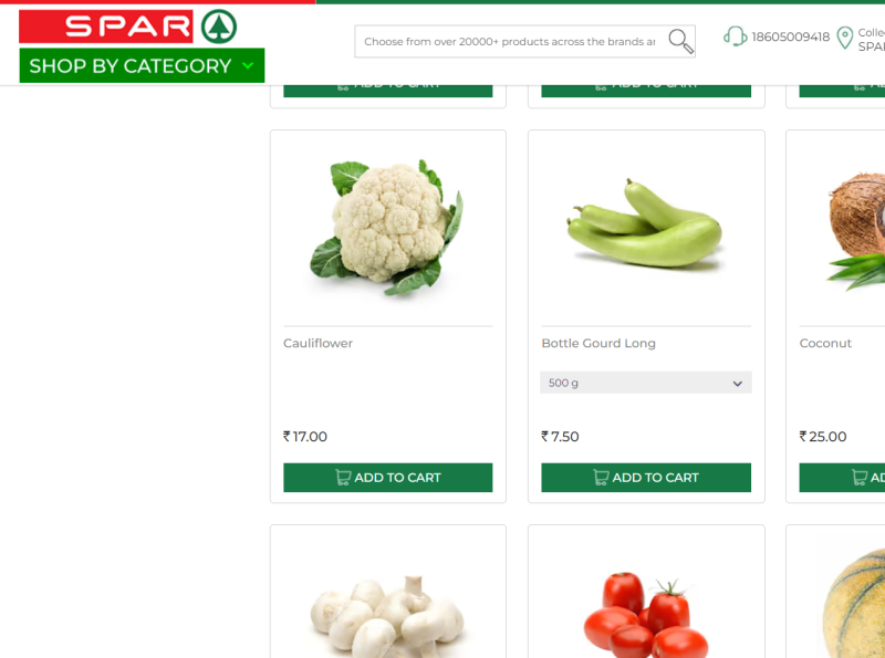 fresh vegetables online by spar on Dribbble