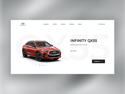 Infinity concept branding concept design first screen ui webdesign