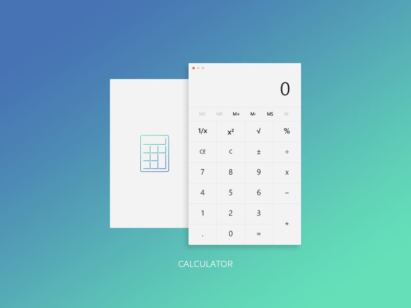 Daily UI 004 - Calculator by Pravas Chakraborty on Dribbble