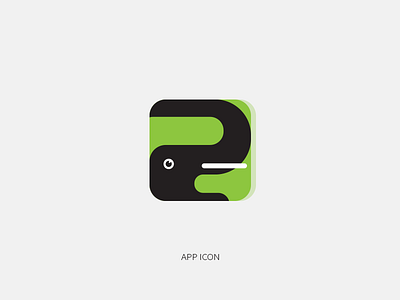 Daily UI 005 - App Icon app icon challenge daily ui 005 elephant flat illustrator minimal modern photoshop ui