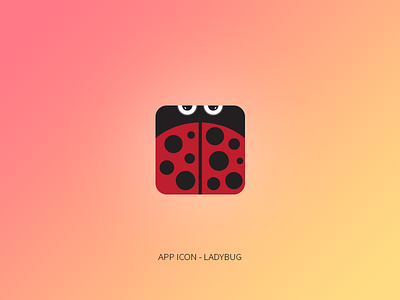 App Icon - Ladybug app bug design flat gradient icon illustrator insect ladybug photoshop vector