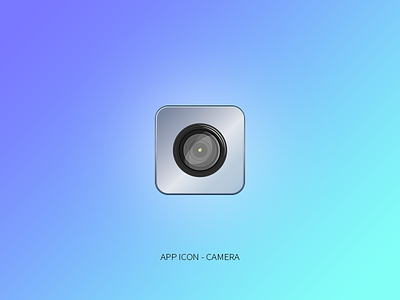 App Icon - Camera app camera design digital flat icon illustrator lens minimal photoshop vector