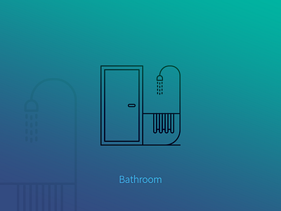 Bathroom Line Icon