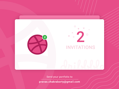 Dribbble Invites 2 design dribbble invitations invites minimal notifcation two ui welcome