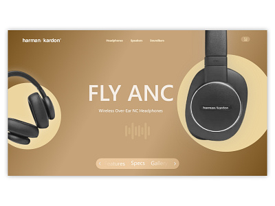 Harman Kardon headset landing page