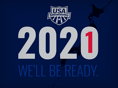 USA Swimming 2020ne Olympic Games logo