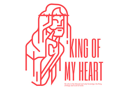 Christ art design illustration king line risen