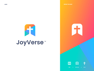 JoyVerse Bible App app art bible branding design icon logo minimal vector web website