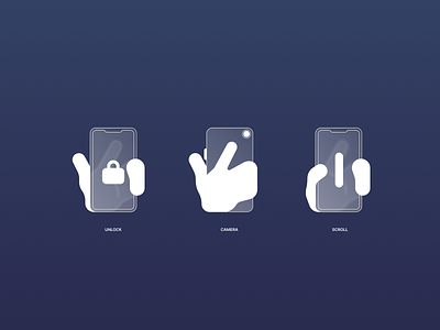Phone Action Icons design digitalart figma graphic design illustration interaction phone procreate touch vector