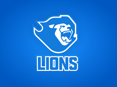 Lions Sports Team Logo branding design figma identity illustration logo mark vector