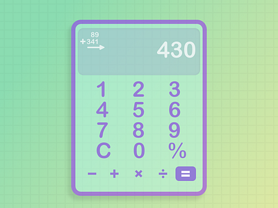 Daily UI Calculator calculator interface ui user interface ux