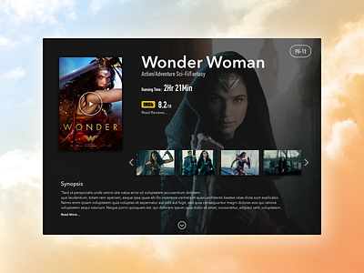 Wonder movie ui ux wonder woman