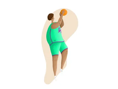 Shooting hoops art basketball design hoops illustration shooting