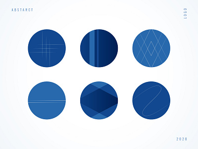Abstract logo for Instagram blog abstract blue logos logoset pantone