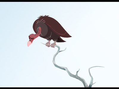 Bird of Prey 3 animation cartoon comedy cowboys desert duel shootout short vulture western