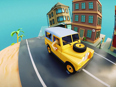 Car Animation 3d 3d animation 3d art 3d experience 3d illustration animation blender car car motion illustration render
