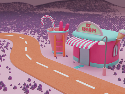 Kitty Car 2d 3d 3d animation 3d art 3d illustration 3d render animation blender car cat character character design cinema4d color design illustration isometric kitten kitty car lowpoly