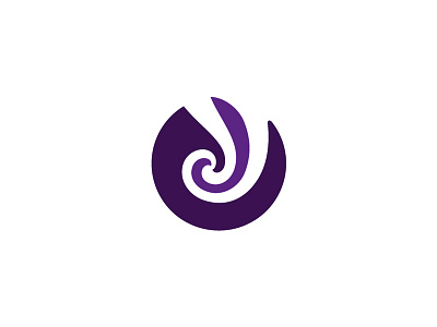 Purple Squirrel Eduventure Icon abstract form identity logo purple squirrel