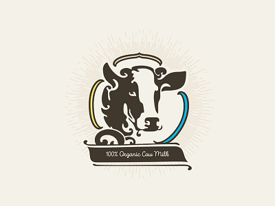 Wholly Cow - 100% Organic Cow Milk cow dairy farm fresh identity india logo milk organic taste wholly wow