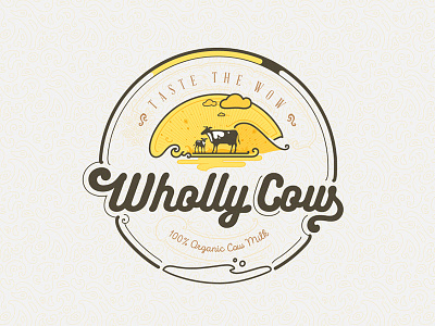 Wholly Cow - Taste the Wow Identity Design