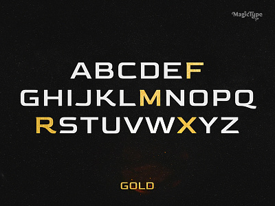 Gold Typeface