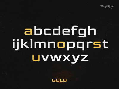 Gold Typeface