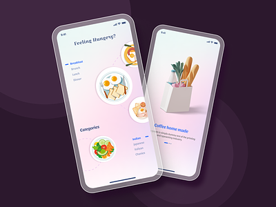 Food App UI Design design figam foodappdesign mobileappdesign ui uiux design ux