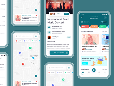 Event Management App Design design event management app design figam managementappdesign mobileappdesign ui uiux design ux