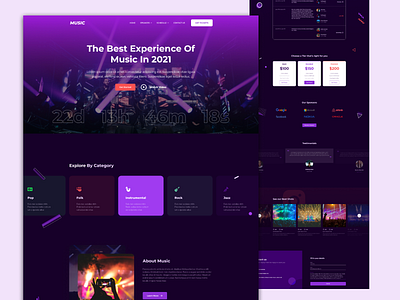 Music Concert Landing Page