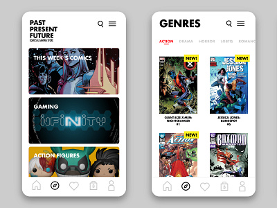 Comic App Design