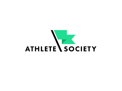 ATHLETE SOCIETY LOGO design flag logo design sports sports logo typogaphy