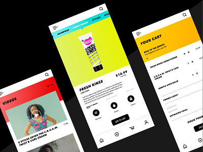 THE DOUX app app design cart design ecommerce typography ui ux video web