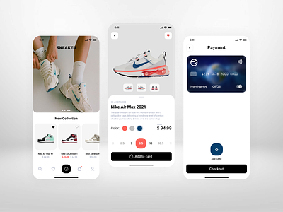 Sneaker store - Mobile App adidas app app design e-commerce mobile app design mobile design mobile ui nike online shop shop shopping sneaker sport store ui
