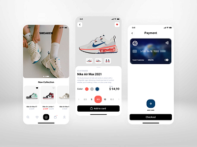 Sneaker store - Mobile App adidas app app design e commerce mobile app design mobile design mobile ui nike online shop shop shopping sneaker sport store ui