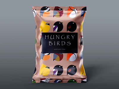 Hungry Birds (food) birds branding graphic design ill illustration logo packaging vector
