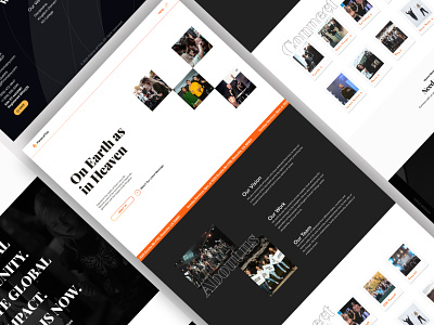 Flame of Fire Ministry Website christian church clean design figma fire flame flame of fire graphic design jesus landing landing page logo modern nonprofit pictures polaroid ui ux web
