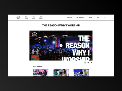 Zoe Church Main Page Redesign