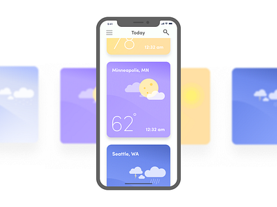 Weather App Cards