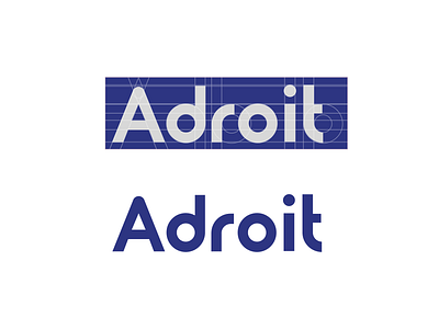 Adroit Logo Type Study branding typography